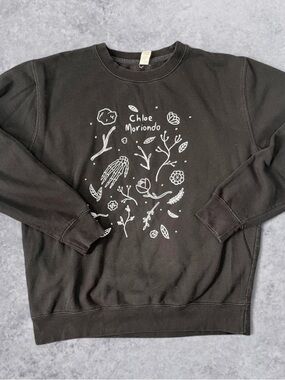 Chloe Moriondo Graphic Sweatshirt Womens Large Black Indie Artist Merch